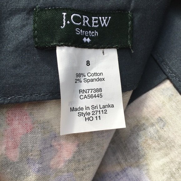 J. Crew Factory floral brushstroke stretch mini 8 - Picture 7 of 7